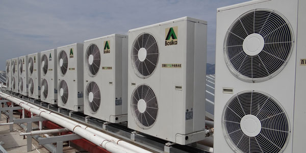 空气能太阳能复合式中央热水工程展示